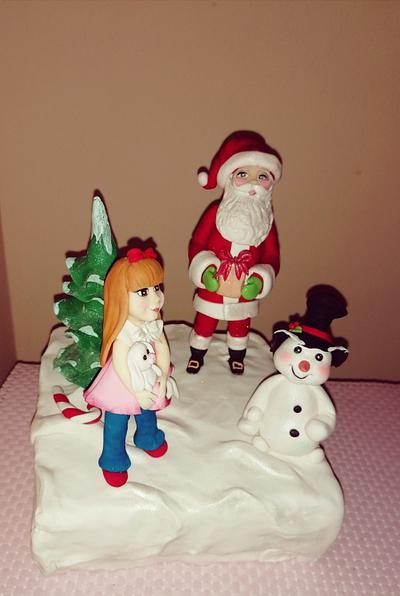 Mos Crăciun 🎅☃️❄️🤍 - Cake by Marcelica Popa 