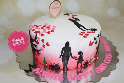 Cake for mother daughter love - Cake by Nandita