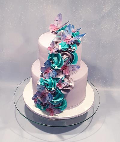 Cake butterfly 🦋  - Cake by Joan Sweet butterfly 
