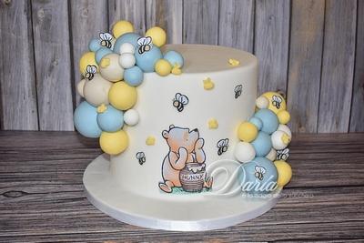 Winnie the Pooh baptism cake - Cake by Daria Albanese