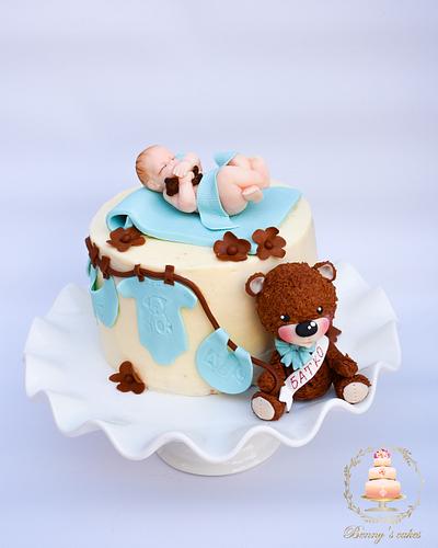 Welcome cute little baby - Cake by Benny's cakes