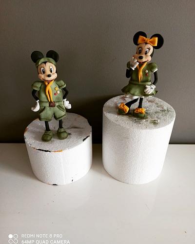 Mickey & Minnie cake toppers - Cake by Cakes_bytea