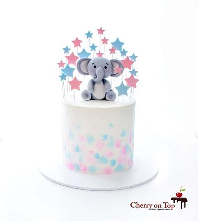 Gender reveal cake - Cake by Cherry on Top Cakes