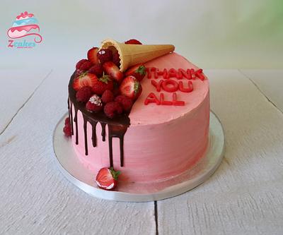 Chocolate dripping cake - Cake by Zcakes UK LTD