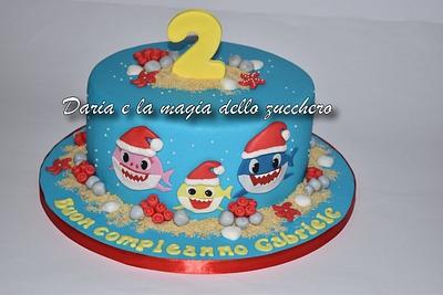 Christmas Baby Shark cake - Cake by Daria Albanese