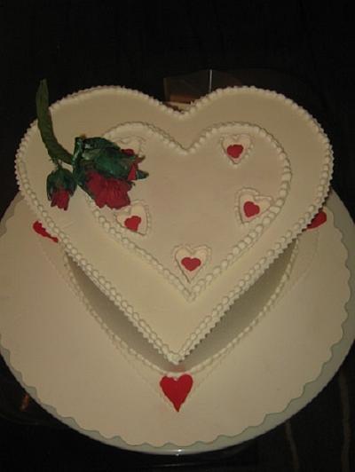 Valentines Day cake dummy - Cake by Cakeicer (Shirley)