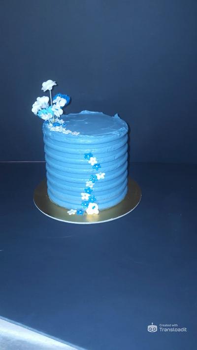 Beauty in blue  - Cake by Cups'Cakery Design