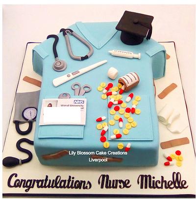 Graduation Cake Tunic - Cake by Lily Blossom Cake Creations