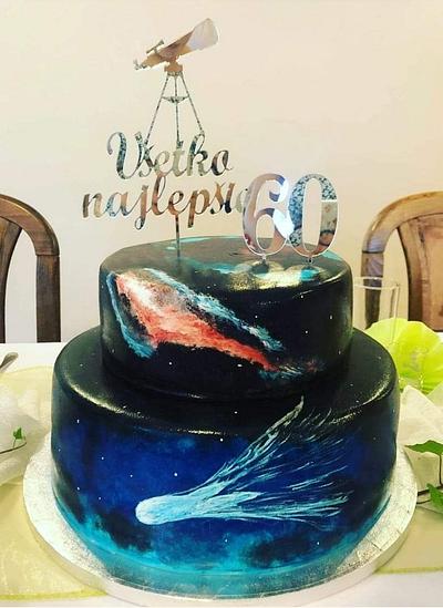 Galaxy cake  - Cake by TinkyCake 