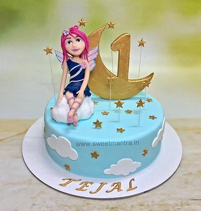 Fairy and Moon cake - Cake by Sweet Mantra Homemade Customized Cakes Pune