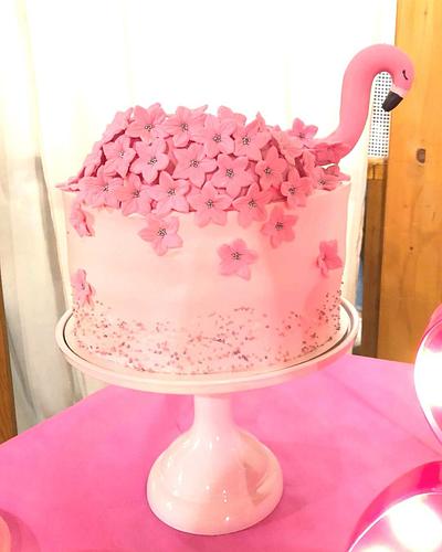 Flamingo cake  - Cake by Tania Chiaramonte 