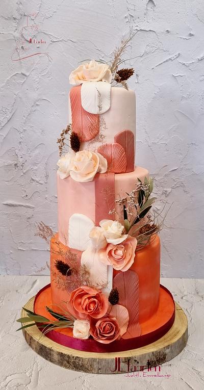 Weddingcake from the 30ties - bohochic - Cake by Judith-JEtaarten