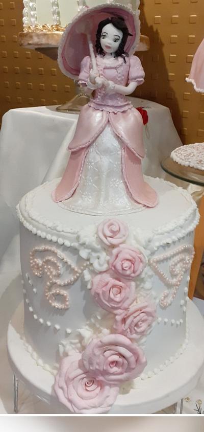 rose cake - Cake by Gisela Gañan