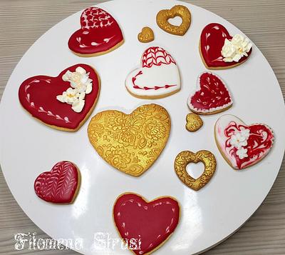 Valentine's day cookies  - Cake by Filomena