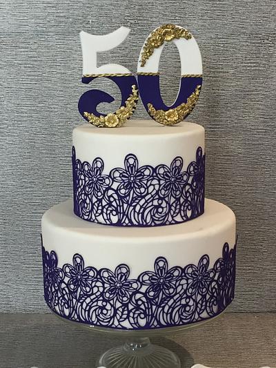 50th Anniversary cake  - Cake by erivana