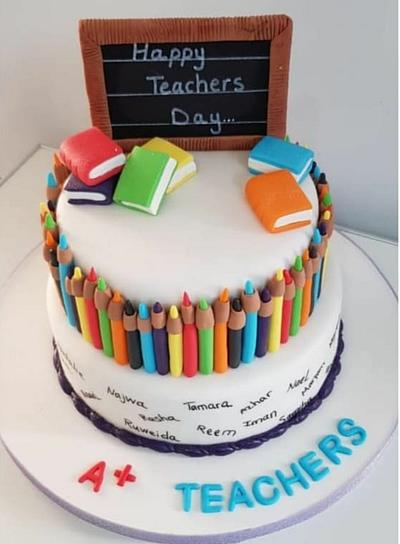 Teacher's day cake - Cake by jscakecreations