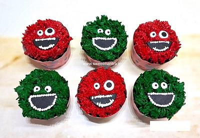 Monster cupcakes - Cake by Sweet Mantra Homemade Customized Cakes Pune