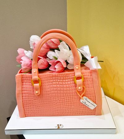 Handbag with flowers - Cake by Nora Yoncheva
