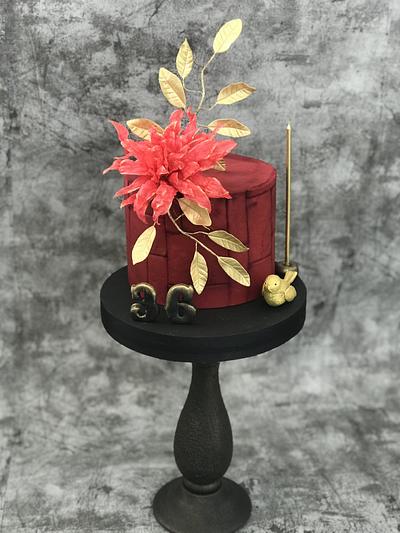 Waferpaper flower - Cake by Alinda Cake