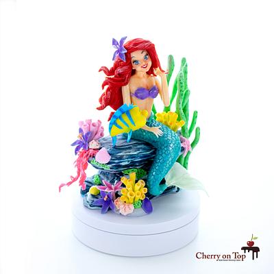 Ariel - The Little Mermaid Cake Topper - Cake by Cherry on Top Cakes