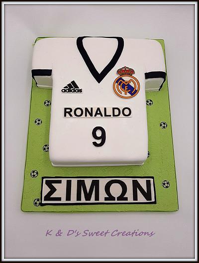 Ronaldo themed birthday cake - Cake by Konstantina - K & D's Sweet Creations
