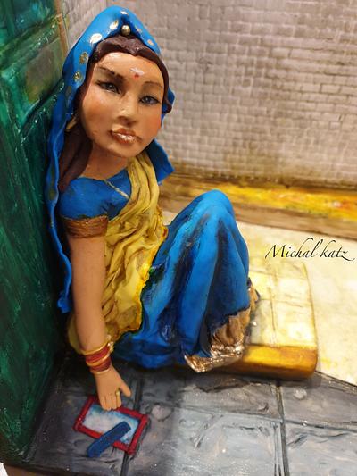 india lady - Cake by michal katz