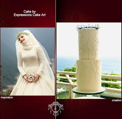 Islamic Wedding dress -Couture cakers 2020  - Cake by Expressions Cake Art (Su)