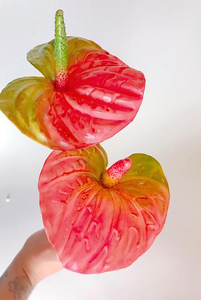 Anthurium Tropical en azúcar  - Cake by Levi Brums 