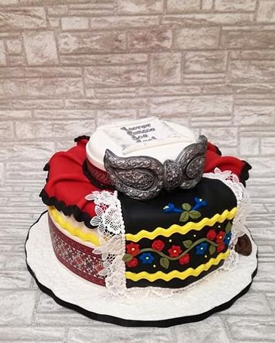 Ethno motives cake - Cake by Rositsa Lipovanska