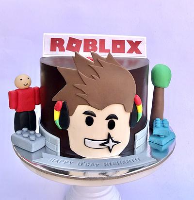 Roblox cake  - Cake by Rebecca29