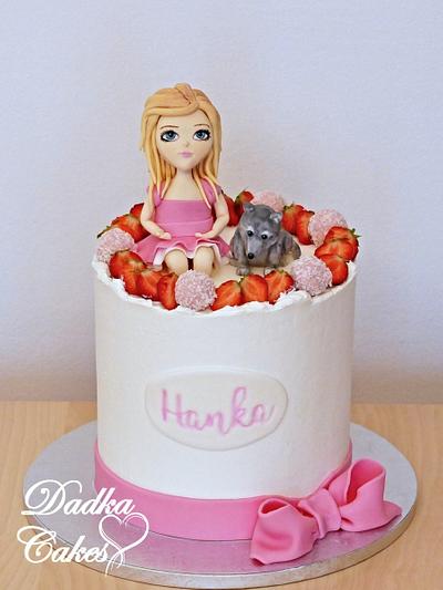 Little girl with a wolf - Cake by Dadka Cakes
