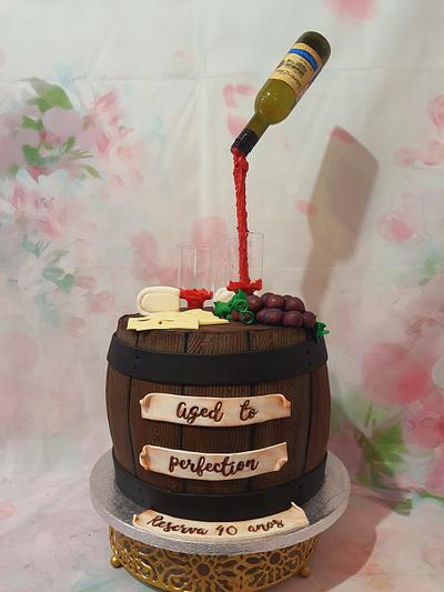 Wine barrel - Cake by ClaudiaSugarSweet