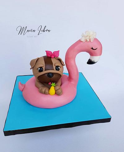 French Puppy - Cake by Maira Liboa