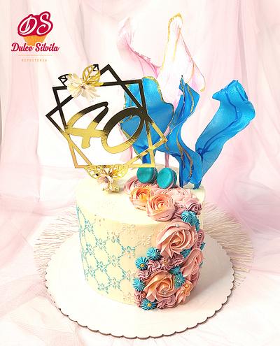 40th birthday Cake - Cake by Dulce Silvita