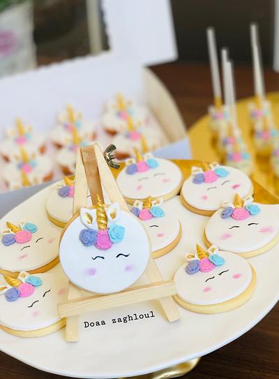 Unicorn cookies by Doaa zaghloul  - Cake by Doaa zaghloul 