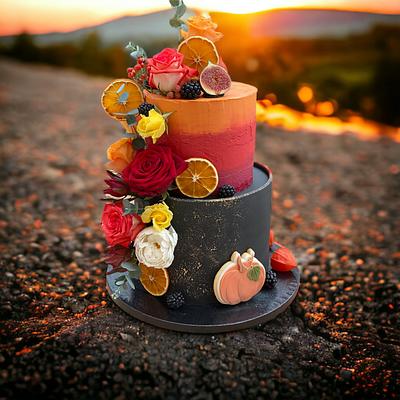 Halloween wedding cake - Cake by Brigittes Tortendesign