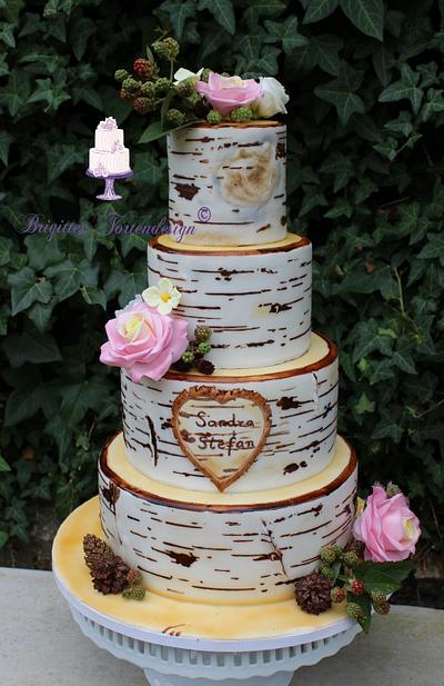 Birktree Weddingcake - Cake by Brigittes Tortendesign