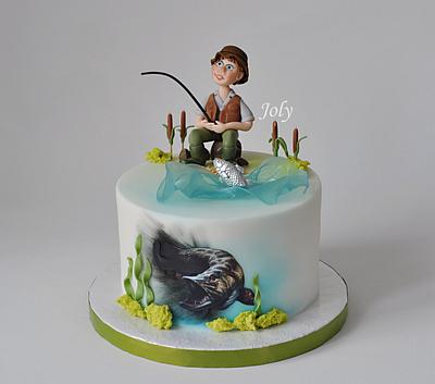 Fishing birthday cake  - Cake by Jolana Brychova