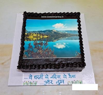 Chocolate Photo cake - Cake by Sweet Mantra Homemade Customized Cakes Pune