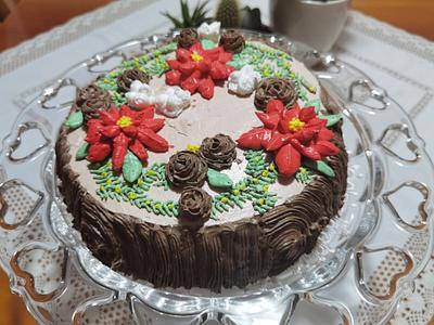 Christmas tree stump cake - Cake by Manuela 