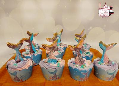 "Mermaid tail cupcakes" - Cake by Noha Sami