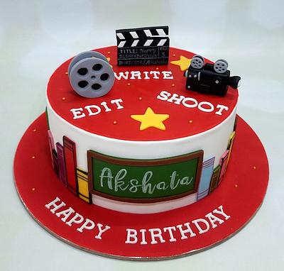 Film maker cake - Cake by Sweet Mantra Homemade Customized Cakes Pune