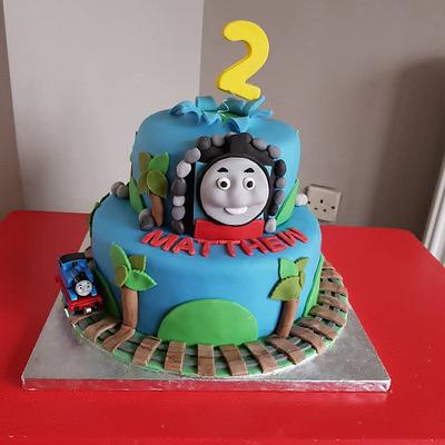 Thomas tank engine  - Cake by Mrslaycock