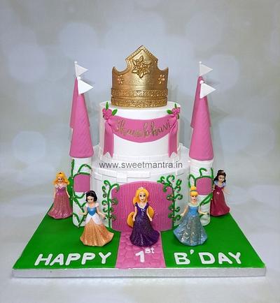 Princess Castle cake 2 tier - Cake by Sweet Mantra Homemade Customized Cakes Pune