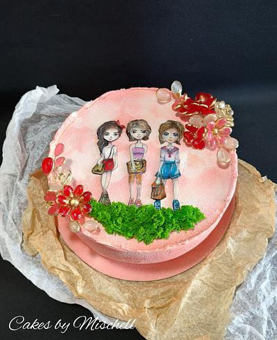 Shopping girls :) - Cake by Mischell