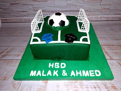 "Football Playground Cake" - Cake by Noha Sami