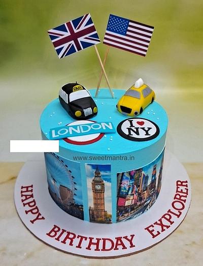 Newyork and London cake - Cake by Sweet Mantra Homemade Customized Cakes Pune