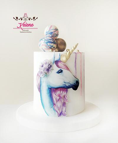 Unicornio   - Cake by Xelene Atelier