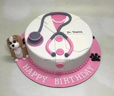 Birthday cake for a vet doctor - Cake by Sweet Mantra Homemade Customized Cakes Pune