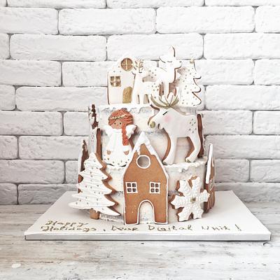 White Christmas Cake - Cake by Martina Encheva